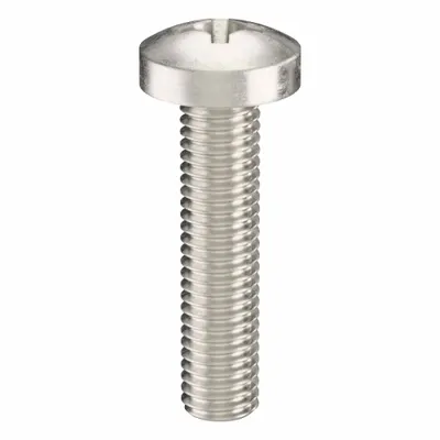 USA INDUSTRIALS Machine Screw: M8x1.25 Thread Size, 35 mm Lg, 18-8, Stainless Steel, Plain - Pan Head Machine Screws