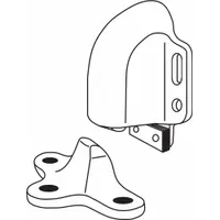Automatic Door Holder: Door - Mounted, Brass (MPN 491.3)