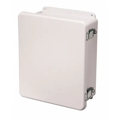 WIEGMANN Enclosure: Fiberglass, 18 in x 16 in x 8 in, NEMA 1/12/3R/4X/6P, Hinged - Fiberglass Submersible Enclosures
