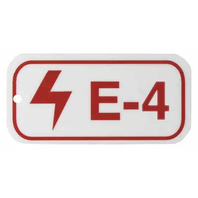 BRADY Lockout Tag: None/ No Header, E-4, Polystyrene, English, Plastic - Safety
