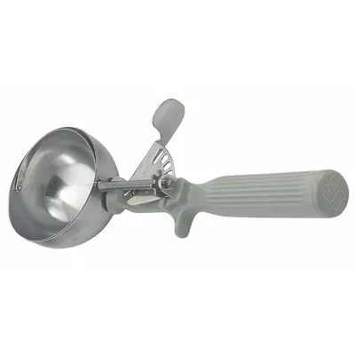 VOLLRATH Disher: 4 oz Capacity, Stainless Steel, NSF Certified, 4 1/4 in Handle Lg - Dishers