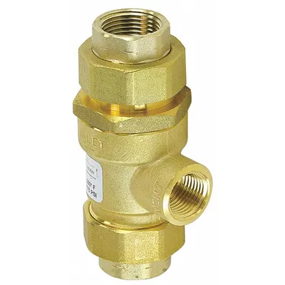 Watts Pressure Safety Relief Valve: 9D, 3/4 in Pipe Size, FNPT x FNPT, 2.75 in Overall Lg - Continuous Pressure Dual Check Backflow Preventers