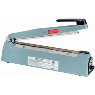 MIDWEST PACIFIC Heat Sealer: 12 in Max Seal Lg, 1/8 in Max Seal Wd, 6 mil Max. Seal Thick - Tabletop Impulse Sealers