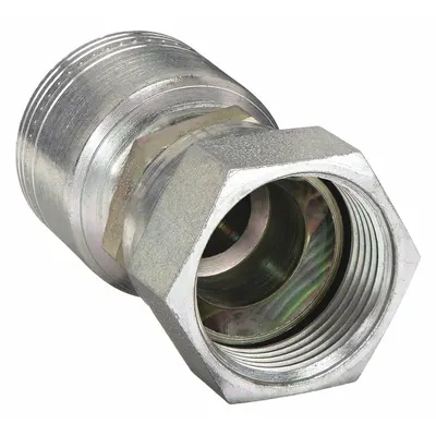 AEROQUIP Hydraulic Crimp Fitting: Steel x Steel, Straight, -12 For Hose Dash Size - Aeroquip Crimp Hydraulic Hose Fittings with JIC Connection