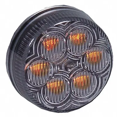 MAXXIMA Clearance Marker Light: Clearance Light, LED, Round, Surface Mount, Amber - Clearance Lights