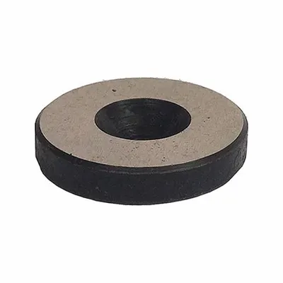 PCS Stop Button: 1 in Outside Dia, 1 in Thick, Black Oxide, Steel, 1/4"-20 Thread Size - Stop Buttons