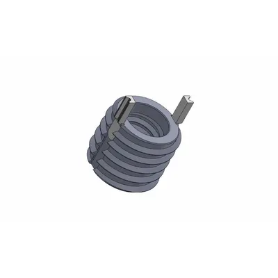 OEM Key Locking Insert: Heavy Wall, 2 Keys, #6-32 Int Thrd Sz, 1/4"-20 Ext Thrd Sz - Mil. Spec. Key-Locking Inserts