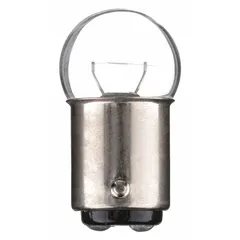 BA15d Double-Contact Bayonet Base Lamp, G6 Globe, 32V AC, White, Trade 1224
