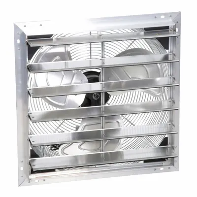 AIRMASTER FAN Shutter Mount Exhaust Fan: 20 in Blade, 1 Speed, 1/20 hp, Open Dripproof - Standard Shutter-Mount Exhaust Fans