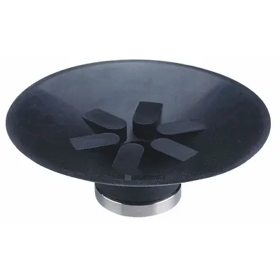 SMC Vacuum Pad: Flat with Ribs, w/o Adapter, 50 mm Pad Dia, NBR, Black, 50A - Flat Type with Ribs Automotive & Industrial Vacuum Pads
