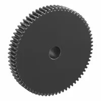 Spur Gear: Module m 1, 70 Teeth, 10 mm Bore Dia, Black Oxide Coated Carbon Steel, 20° Pressure Angle (MPN SS1-70)