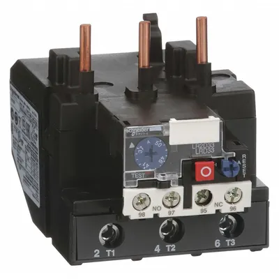 SCHNEIDER Overload Relay: Thermal Protection, 3 Poles, 1NO/1NC, Phase Loss Sensitivity - IEC Thermal Overload Relays