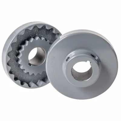 MASTERDRIVE Coupling Flange: 4 in Outside Dia, 3 5/16 in Coupling Overall Lg - General Purpose Straight Jaw Coupling Hubs