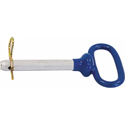 BUYERS PRODUCTS Hitch Pin: 1 in Pin Dia, 4 1/2 in Overall Lg, 4 1/2 in Usable Lg - Pin & Clips