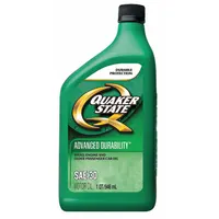 QUAKER STATE Engine Oil: Conventional, 1 qt Size, Bottle, 30, Advanced Durability (MPN 550035190)