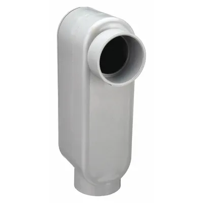 CANTEX Conduit Outlet Body: LB Body, 1 in Hub Size, 11.8 cu in Body Capacity, PVC - LB - 90° Elbow Type