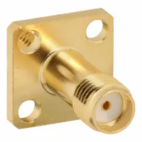 POMONA SMA Female Panel Mount Adapter: SMA Female Panel Mount Adapter, 1000 Vrms, Beryllium Copper (MPN 72973)