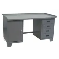 JAMCO Workbench: Fixed Ht, Steel, 72 in x 30 in, 2,000 lb Overall Load Capacity, Gray, Gray (MPN WY372GP)