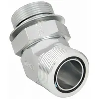 Hydraulic Hose Adapter: 1 1/4 in x 1 1/4 in Fitting Size, Male x Male, ORS x ORB, Rigid, 45° Elbow (MPN FF2068T2020S)