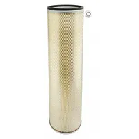 Engine air filter with round/oval shape and axial seal. Inside diameter 25/32 in. Removes airborne contaminants from engine intake systems in automotive, industrial, and off-highway equipment