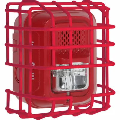 SAFETY TECHNOLOGY INTERNATIONAL L Series Wire Cage: Steel, 4 3/8 in Overall Dp - Guards for Alarms & Wall Fixtures