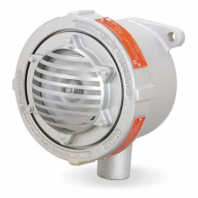 FEDERAL SIGNAL Vibrating Horn: Horn Sound, 120V AC, Indoor - Horn Alarms for Hazardous Locations
