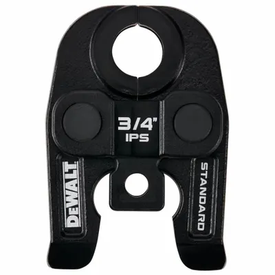 DEWALT Press Jaw: 3/4 in Pipe, Carbon Steel - Jaws & Rings for Standard & Extended Press Tools