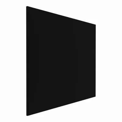 HADRIAN Partition Panel: Solid Plastic HDPE, Plastic, Black, 55 in Ht, 46 in Wd - Panels & Panel Posts for Bathroom Partitions