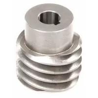 Replacement motor worm for HOBART HL300 food mixers. Transfers power from the motor to the mixing mechanism for proper drive engagement. Used in commercial kitchens and food processing facilities