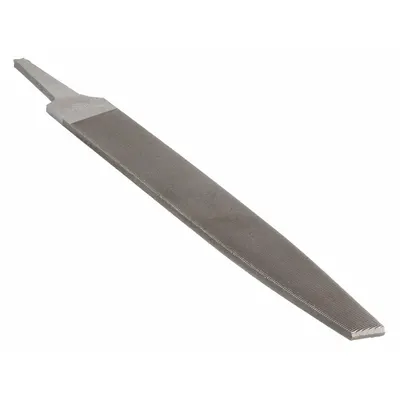 WESTWARD Warding File: Double-Cut, Single Edge Cut, Bastard Cut, 8 in Lg without Tang - Double-Cut Warding Files