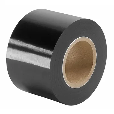 TAPECASE Film Tape: 1 in Wd, 33 yd Lg, 3.94 mil Thick, Vinyl Film, Black - Self-Fusing High-Temperature Film Plating Tape