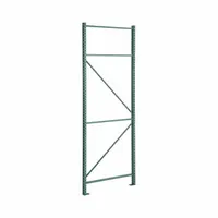 STEEL KING Pallet Rack Upright: Teardrop, 12 ft Overall Ht, 36 in x 3 in, Green, Steel (MPN RTFAP036144F01VG)