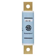 Fast-acting bolt-on fuse rated 100 A, 600 V AC, and 1,500 V DC. Designed for overcurrent protection in power electronic circuits such as variable frequency drives and UPS systems.