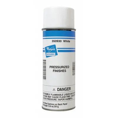WHIRLPOOL Appliance White Spray Paint: Mfr Part # 350930 - Whirlpool Parts for Refrigerators & Freezers