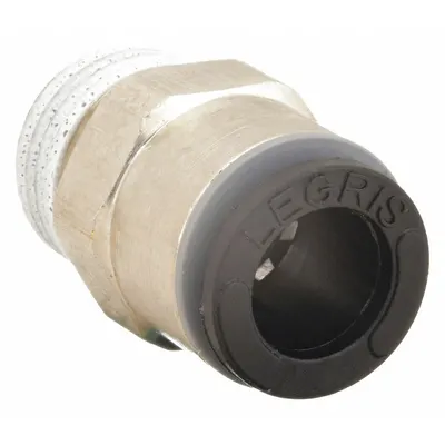 LEGRIS Push-Fit Adapter Fitting: 1/2 in OD x 1/2 in Pipe Size, Push-to-Connect x MBSPT - Nylon & Nickel-Plated Brass Tube Fittings