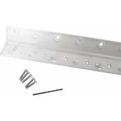 Bolt-on mounting system for strip doors, constructed from polypropylene. Designed for universal mounting of strip curtains in industrial doorways to help control temperature, dust, and noise.