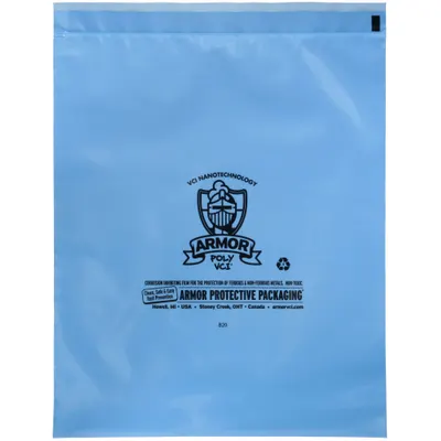 ARMOR POLY Reclosable Bag: 4 mil Thick, 4 in Wd, 6 in Lg, Hang Hole Not Included - VCI Reclosable Poly Bags