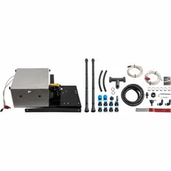 This skid-mount sprayer is designed for in-bed truck mounting, featuring a 1,065-gallon tank. It is gas-powered and suited for mobile spraying applications such as vegetation management, weed control, and roadside maintenance.