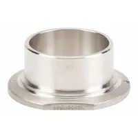 This low-pressure socket weld pipe fitting is made of 316 stainless steel with a flange x socket connection. It is sized 3 in x 3 in, rated for a maximum operating pressure of 300 psi, and has a length of 1 13/16 in. Used in piping systems to connect pipes or change flow direction