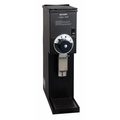 BUNN Bulk Coffee Grinder: 2 lb Capacity, Single Hopper, Black - Bulk Coffee Grinders