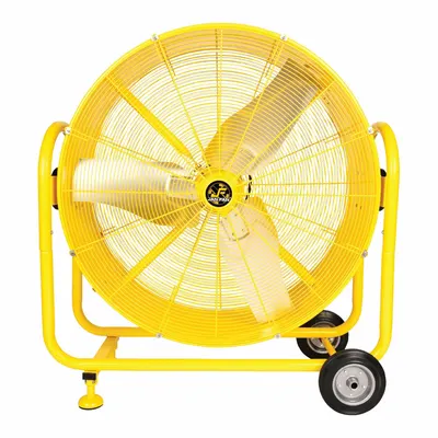 JAN FAN Circulating Fan: 36 in Blade Dia, 120V AC, Mobile, Direct Drive - High-Visibility Industrial Floor Fans