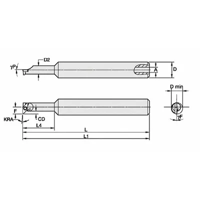 WIDIA Indexable Boring Bar: GSPI37562515225R (MPN 2828310) - Indexable Boring Bars