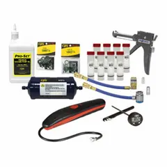 Promo pack including a Digital Vent Thermometer, designed for use with the CPS FX3030 Fluid Evacuator. Supports refrigerant system maintenance and diagnostics in HVAC applications.