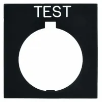 Legend Plate: 30 mm Panel Mounting Size, Rectangular, 1 in Overall Ht x 1 1/2 in Overall Wd (MPN HT8SP83)