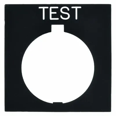 EATON Legend Plate: 30 mm Panel Mounting Size, Rectangular - Push-Button Rings & Plates