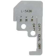 Steel replacement blades for wire strippers, with an overall length of 1 4/5 in. Designed for use with IDEAL tools 10F598 and 45-172. Suitable for cutting insulation on stranded wire in electrical maintenance and wiring applications.