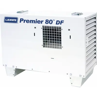 L.B. WHITE Portable Gas Ducted Tent and Remediation Heater: 80,000 BtuH - Direct-Fired Portable Gas Ducted & Tent Heaters