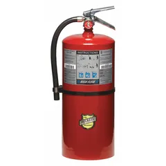 This BUCKEYE fire extinguisher is a 20 lb unit with a 4A:60B:C UL rating, using monoammonium phosphate dry chemical. It is designed for use on Class A, B, and C fires, including ordinary combustibles, flammable liquids, and energized electrical equipment. Suitable for industrial plants, warehouses, and commercial facilities.