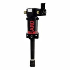 This ARO fluid supply piston drum pump handles fluids up to 20,000 cps viscosity with a maximum flow rate of 2.9 gpm. It is used for transferring medium- to high-viscosity fluids such as lubricants, adhesives, and chemicals in industrial drum pumping applications.