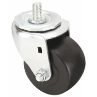 APPROVED VENDOR Stem Caster: 3 in Wheel Dia., 1 3/4 in Wheel Wd, Swivel, Swivel, 1/2 in Stem Dia